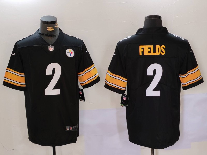 Men Pittsburgh Steelers #2 Fields Black 2024 Nike Limited NFL Jersey style 3->philadelphia eagles->NFL Jersey